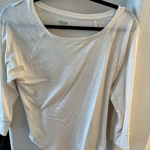 Womens Mossimo Size Small White 3/4 Sleeve